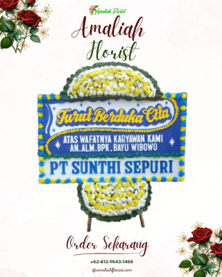 Papan Bunga Duka di Jalan Gedang